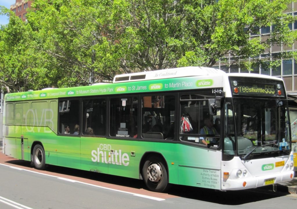 Bus travel around Sydney